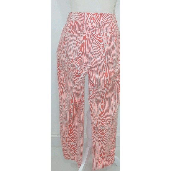 J McLaughlin Coral Wood Pattern Pants  |‎  Womens Size 6 - Picture 2 of 8